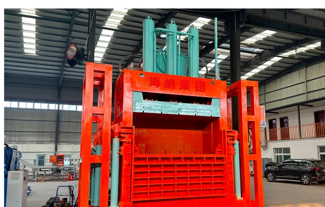 Heavy-duty vertical metal baler manufactured by XINYU GROUP